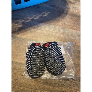 New Baby Shoes Booties Navy‎ Stripes Slippers  Crib Shoes Size 1/2